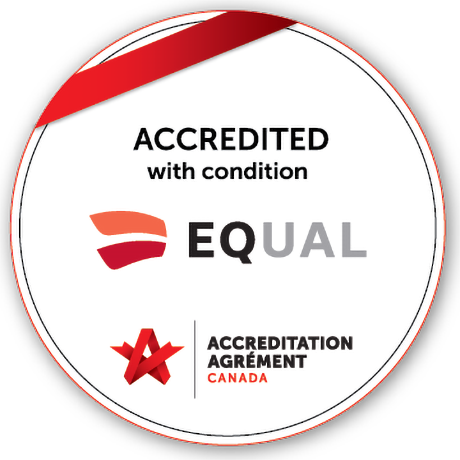 EQual Accredited with condintion - Accreditation Canada logo