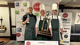 Three student competitors-Culinary