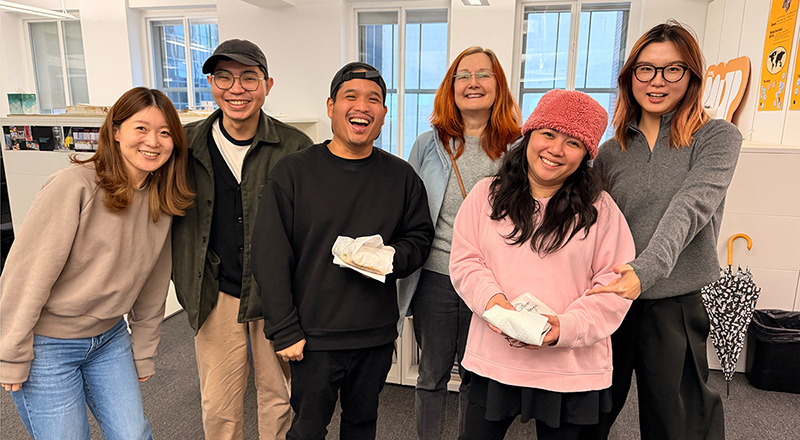 Graphic design students