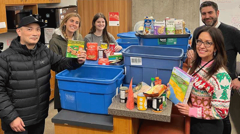 Spud food drive provides abundance to VCC’s Gathering Space pantry