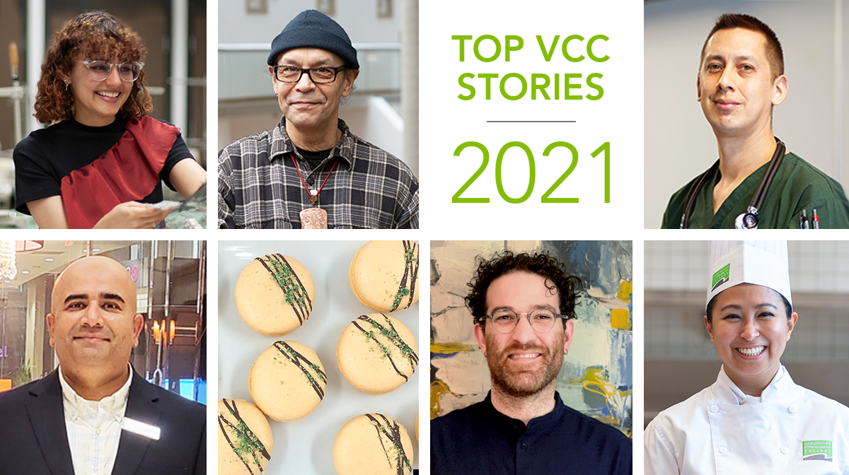 Top VCC stories of 2021 - collage of faces