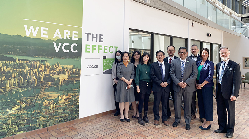 Members of VCC and Shu-Te University at the Downtown campus