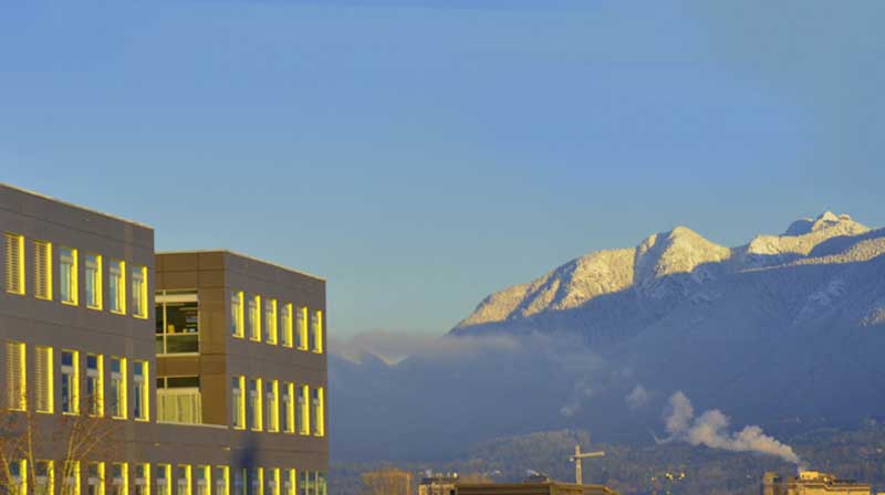 Sunny winter day at Broadway campus