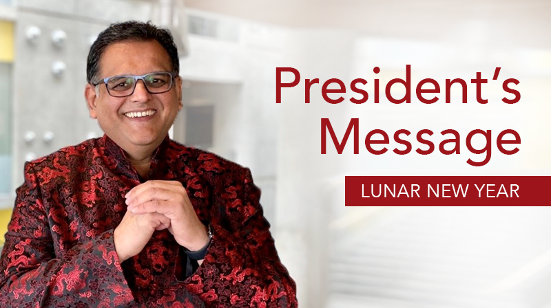 Lunar New Year greetings from VCC president Ajay Patel 