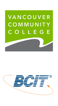 VCC logo and BCIT logo