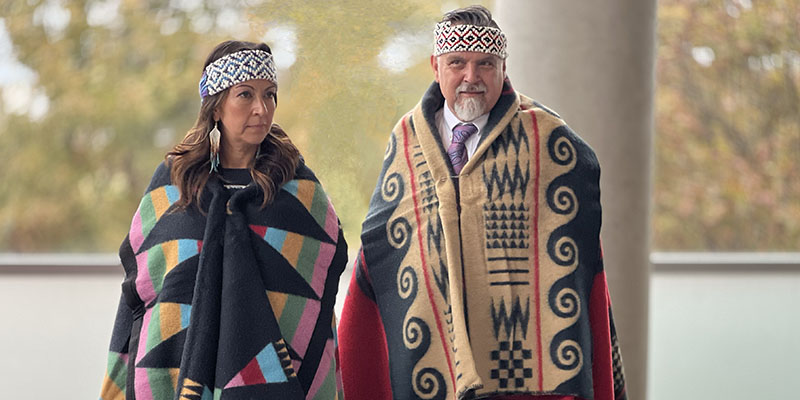 Indigenous leaders blanket ceremony