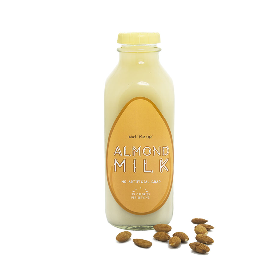 student work - milk jar label