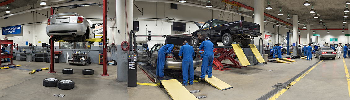 Automotive Service Program has a world class facility.