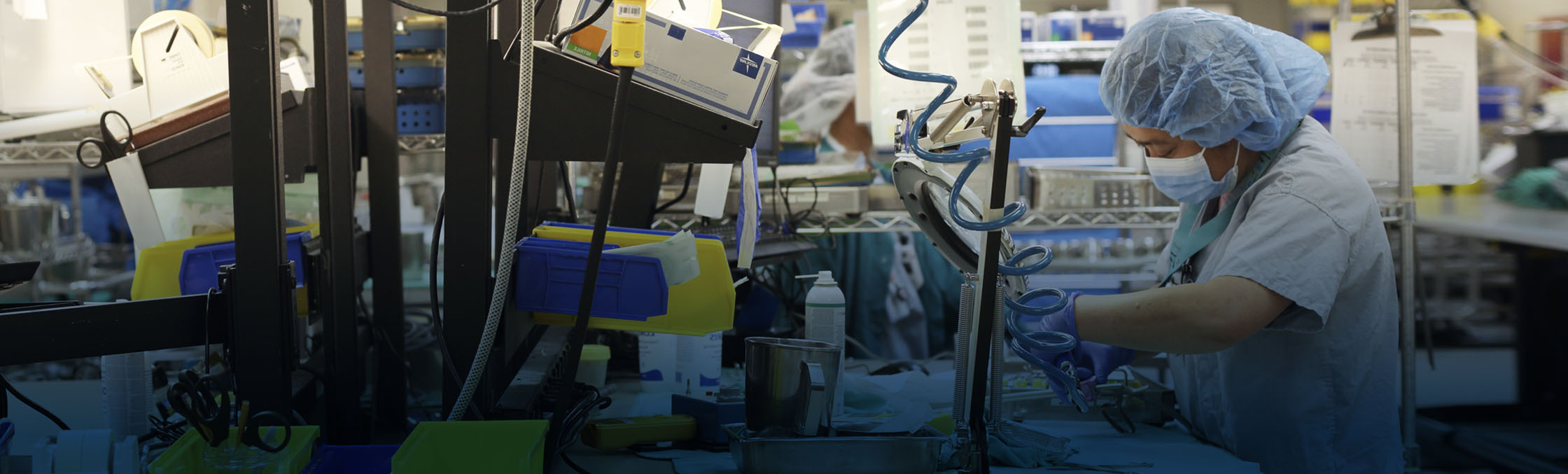 Medical device reprocessing technician student