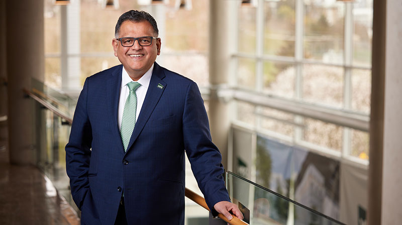 VCC president and CEO, Ajay Patel standing in Broadway building B